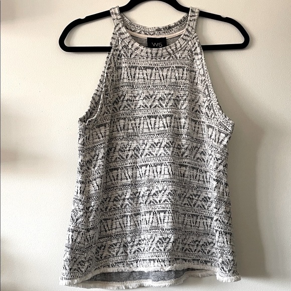 W5 Monochrome Geometric Tank Top - Picture 1 of 11